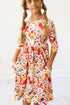 little-red-hen-3-4-sleeve-pocket-twirl-dress Mila &  Rose - Sophia's Style--4T--5